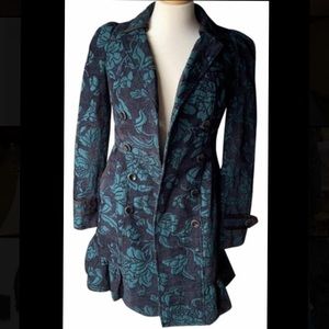 Elevenses by anthropologie brocade coat